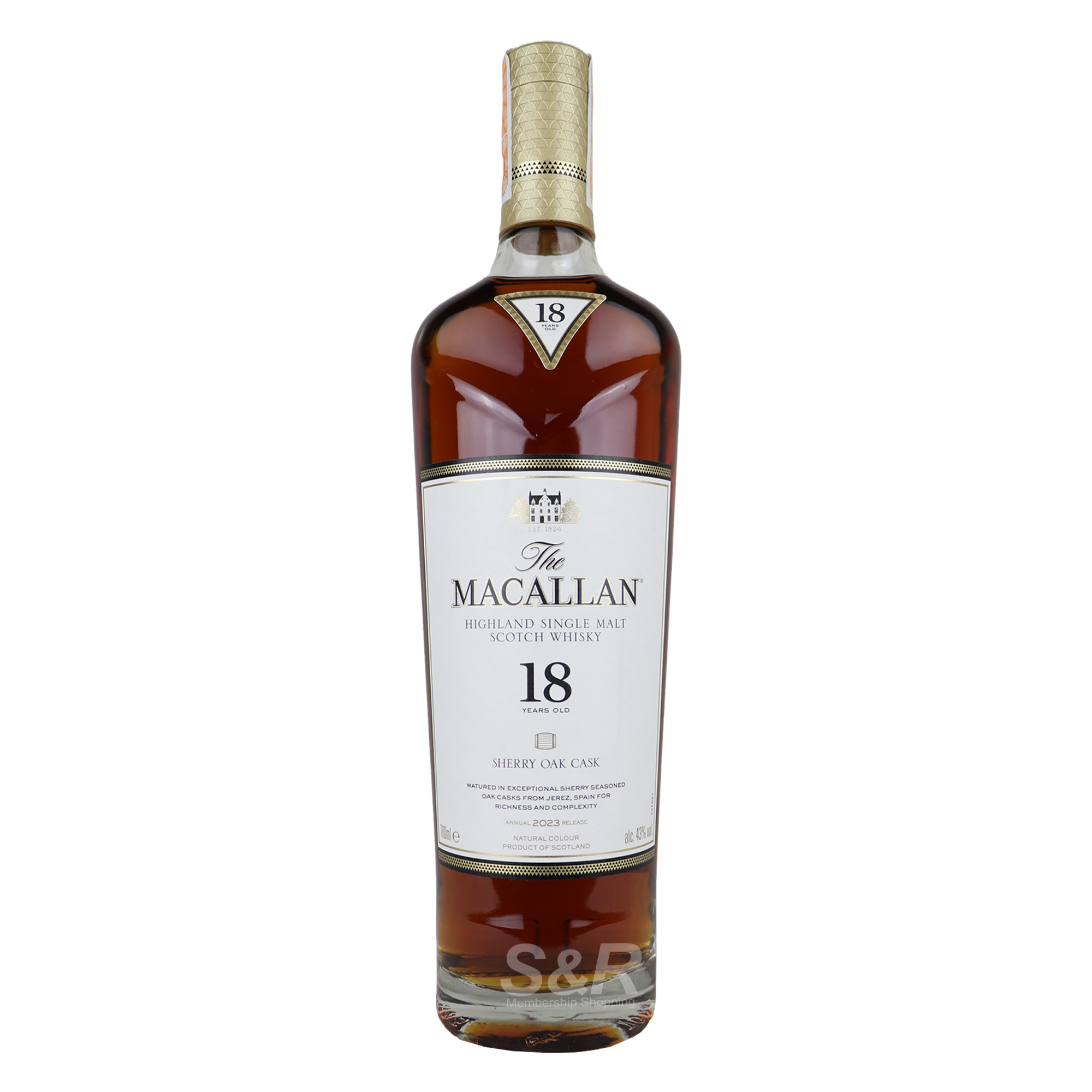 The Macallan 18 Years Old Single Malt Scotch Whisky 700mL The Macallan 18 Years Old Single Malt Scotch Whisky 700mL